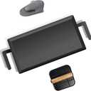 Flat Grilla Universal Large Carbon Steel Griddle for Outdoor Gas Grill, Induction, Gas/Electric Stove, and Oven, Double Burner Griddle Comes with Grill Press, Pre-seasoned Nitride Coating Process, Large(Comes with Grill Press)
