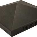 Nuvo Iron Pyramid Post Cap, 6" x 6",Black