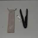 Cordless Hair Straightener and Curler, 2 in 1 Portable Mini Flat Iron & Curling Iron, Fast Heating & Titanium Plate Straightener with 4 Adjustable Temp,Travel Size Preferred Gifts (Black)