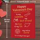 3 x Valentines Day Card,Valentines Day Cards Gifts for Him Her,Valentines Day Card for Husband Wife Boyfriend Girlfriend Fiancee Fiance Men Women with Sweet Message