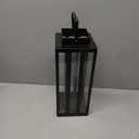 Farmhouse Black Metal Decorative Lanterns for Front Porch, Patio, Christmas, Fall Decor