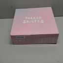 YYW Roller Skates for Girls and Women, Cute White PU Leather Light Up Kids Youth Girls Indoor Outdoor Roller Skates Ages 6-12 (White, 37-US Women 7/ Youth 6)