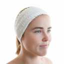 Disposable Facial Spa Headbands Individual Wrapped (100, White)