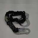 AFP 6 FT Single Leg Internal Shock Absorbing Safety Lanyard with Dual Snap Hooks