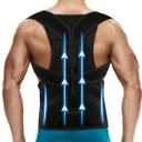 Back Brace Posture Corrector for Women and Men Large, (Waist: 33 - 37 Inches)