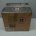 Table 12 Stonewashed 16-Piece Dinnerware Set, Service for 4, TD16Y50S | Stoneware Dinnerware with Reactive Glaze, Mugs, Plates and Bowls Set, Dishwasher and Microwave Safe
