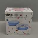 Kids Original Snack Spinner Bundle - Reusable Snack Container with 5 Compartment Dispenser and Lid | BPA and PVC Free | Dishwasher Safe | No Spill, Leakproof,for Toddlers,School (Blue-2Pack)