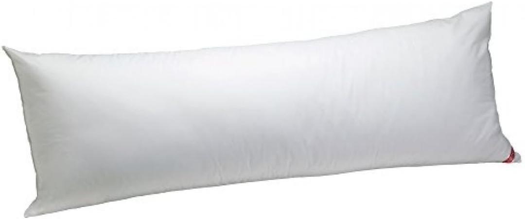 AllerEase 100% Cotton Allergy Protection Medium Density Body Pillow, 20" x 54" - Breathable, Hypoallergenic Fiber Fill, Barrier Protection Against Household Allergens, Allergist Recommended