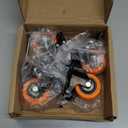Stem Caster Wheels 2 inch Heavy Duty, Swivel Threaded Stem Mount Casters Set of 4 with American Size UNC 1/4"-20 x 1
