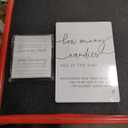 How Many Candies Game, Bridal Shower Games, Bridal Shower Decorations, Baby Shower Games, Birthday Party Decorations,1 Wooden Play Sign with Stand and 50 Guessing Cards Set