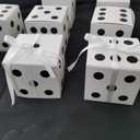 24 Pack Dice Favor Boxes 3x3x3 inches Bulk Casino Party Decoration Themed Party Goodie Boxes with Ribbon