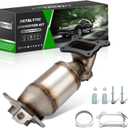 High Flow Front Catalytic Converter Kit Direct-Fit Honda CRV CR-V 2010 2011 2.4L Replace 641415