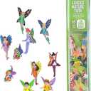 Wild Republic Fairy Figurines Tube, Fairy Toys, Ten Fairy Figures with Five Different Poses All with Different Hair and Outfit Colors , 10 Piece Set