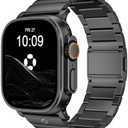 FiNESTONE CRNS02 Titanium Band Compatible with Apple Watch Ultra 3/2/1 49mm, Series 11/10 46mm,Anti-Stratch & Adjustable Magnetic Metal Watch Band,Premium Color Matching Band for Men