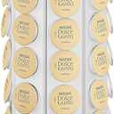 K Cups Holder, K Cup Carousel, Coffee Pods Storage Organizer Stand, New Modern Design, Home or Office Kitchen Counter Organizer Capacity of 40 Pods, White