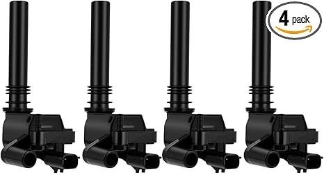 ECCPP Pack of 4 Ignition Coils for Dodge 1500 2500 3500 for Durango for Magnum for Chrysler 300 V8 5.7L V8 5.7L 2003-2005 Replacement for UF378 IC508 C1414 56028394AC