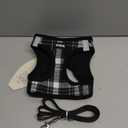 PINA Dog Harness and Leash Set for Small to Medium Dogs - No Pull, No Choke Breathable Mesh Vest - Lightweight, Adjustable, Easy to Put On and Take Off (M (Neck:13-16" , Chest:17-18"), Gray Plaid)