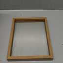 MUYE 8x10 Floating Frame Set of 2,Double Glass Rustic Photo Frame for Wall Hanging or Tabletop Standing,Display Any Size Photo up to 8x10,Natural