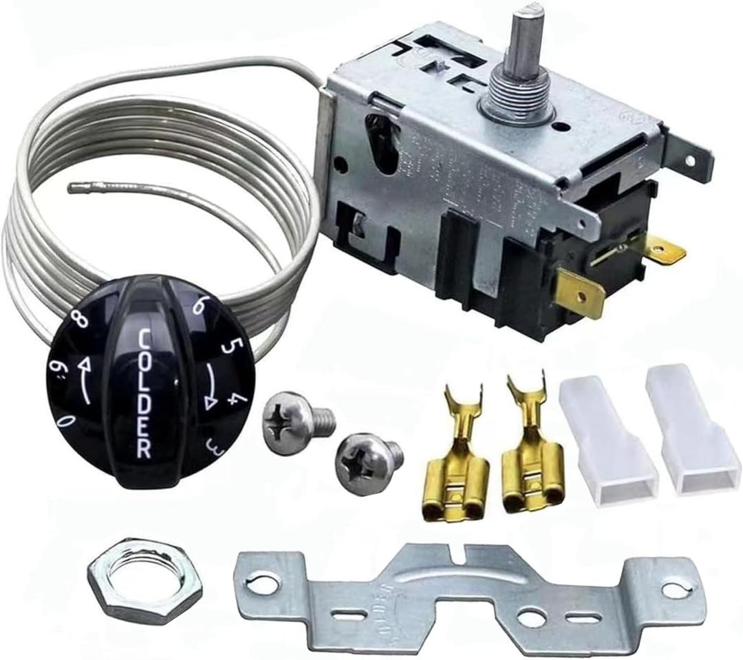 800393 800306 Temperature Control Kit Compatible with True Refrigerators Parts,Freezer Thermostat,,Replaces 800306 461387 Refrigerator Thermostat Fit TC,TSD,T Series,GDM,GEM,G4SM