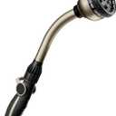 RESTMO Watering Wand Heavy Duty, Metal Garden Hose Wand with 10 Spray Patterns, 15-Inch Long Hose Nozzle Sprayer with Thumb Flow Control, Ideal to Water Hanging Baskets and Shrubs