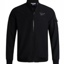 Reebok Mens Rain Jacket - Full Zip Up Lightweight Water Resistant Windbreaker Soft Shell Collar Rain Coat for Men (Black, S)