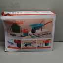 CUTE STONE Kids Gardening Tool Set, Garden Toys with Wheelbarrow, Watering Can, Gardening Gloves, Hand Rake, Shovel, Trowel, Double Hoe, Apron with Pockets, Outdoor Indoor Toys Gift for Boys Girls