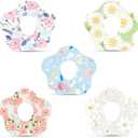 25pcs Adhesive Patches for Dexcom G7, Waterproof CGM Over Patch with Hole, Sensor Monitor Covers Breathable, Flower Medical Tape Sticker for Dexcom Accessories(5 Styles)