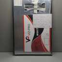 VIZ-PRO Magnetic Dry Erase White Board, 36 X 24 Inches, Black Aluminium Frame