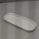 OVAL Candle Tray white 