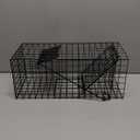Live Squirrel Trap Heavy Duty Humane Animal Cage Trap (No Assembly Required) (Black)