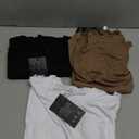 Ficerd 3 Pack Women's Maternity T Shirts, Short Sleeve Side Split Pregnancy Tops Casual Crew Neck Pregnant Tees Mama Clothes.M