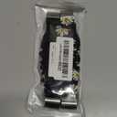 Compatible with Fitbit Charge 2 Scrunchie Bands Elastic Watch Strap for Women Large Small Stretchy Cute Fabric Adjustable Wristband Scrunchy Bracelet (Black/Chrysanthemum)