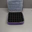 Nail Polish Organizer Bag Hold 84 Bottles(15ml/0.5 fl.oz), 3 Layers Nail Kit Supplies Organizer Bag Travel, Nail Organizers and Storage Case with Holder & Shoulder Strap, Purple