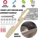 80995 Front Left Driver Side Armrest Repair Kit Compatible with Chevy Silverado Suburban Tahoe Avalanche For GMC Sierra Yukon 2010-2014 Door Panel with Release Handle Above Armrest Tan GM# 84127282