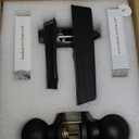 Smart Keyless Entry Door Lock with 2 Knobs, Front Door lock Handle Set, Electronic Digital Keypad Deadbolt, Auto Lock,50 User Codes, Voice Prompts, Anti-Peeking Password, Home, Apartment, Satin Nickel