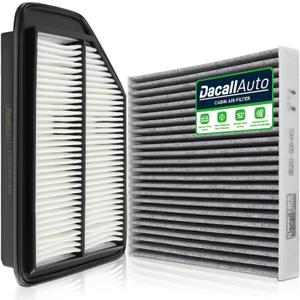 Engine & Cabin Air Filter Set for Honda Odyssey V6 3.5L 2011 2012 2013 2014 2015 2016 2017; Replace 17220-RV0-A00, 80292-SDA-A01