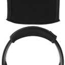 Geekria Flex Fabric Headband Cover Compatible with Skullcandy Crusher Evo, Crusher ANC, Crusher ANC 2, Hesh 3, Hesh Evo, Hesh ANC, Venue Headphones, Easy DIY Installation (Black)