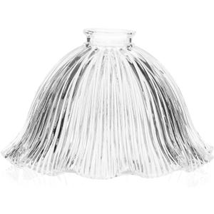 Uonlytech Vintage Glass Lamp Shade 8.85X5.90 Inch Pendant Light Cover Decorative Wall Sconce Fixture Soft Light Diffuser Easy Installation