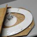 Bemis 1500EC Durable Wooden Toilet Seat, Easy Clean Hinges, Made in USA, Elongated, White