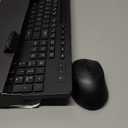 Wireless Keyboard and Mouse Combo - Full-Sized Ergonomic Keyboard with Wrist Rest, Phone Holder, Sleep Mode, 2.4G Quiet Keyboard for PC Laptop, Complete Work Setup for Office or Home -Trueque KM23 (1 PACK, Black)