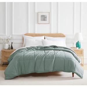 Southshore Fine Living, Inc. King Size Down Alternative Comforter, Oversized Cal/King Bedding Comforter, Hotel Quality, All Season Comforters, Steel Blue