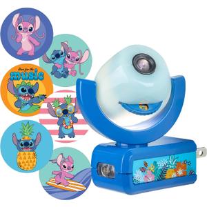 Projectables Disney Lilo and Stitch LED Kids Night Light, Projector, Plug-in, Dusk-to-Dawn, UL-Listed, Ideal for Hallway, Bedroom, Nursery, Playroom, Gaming Room, 84867 (1 Pack)