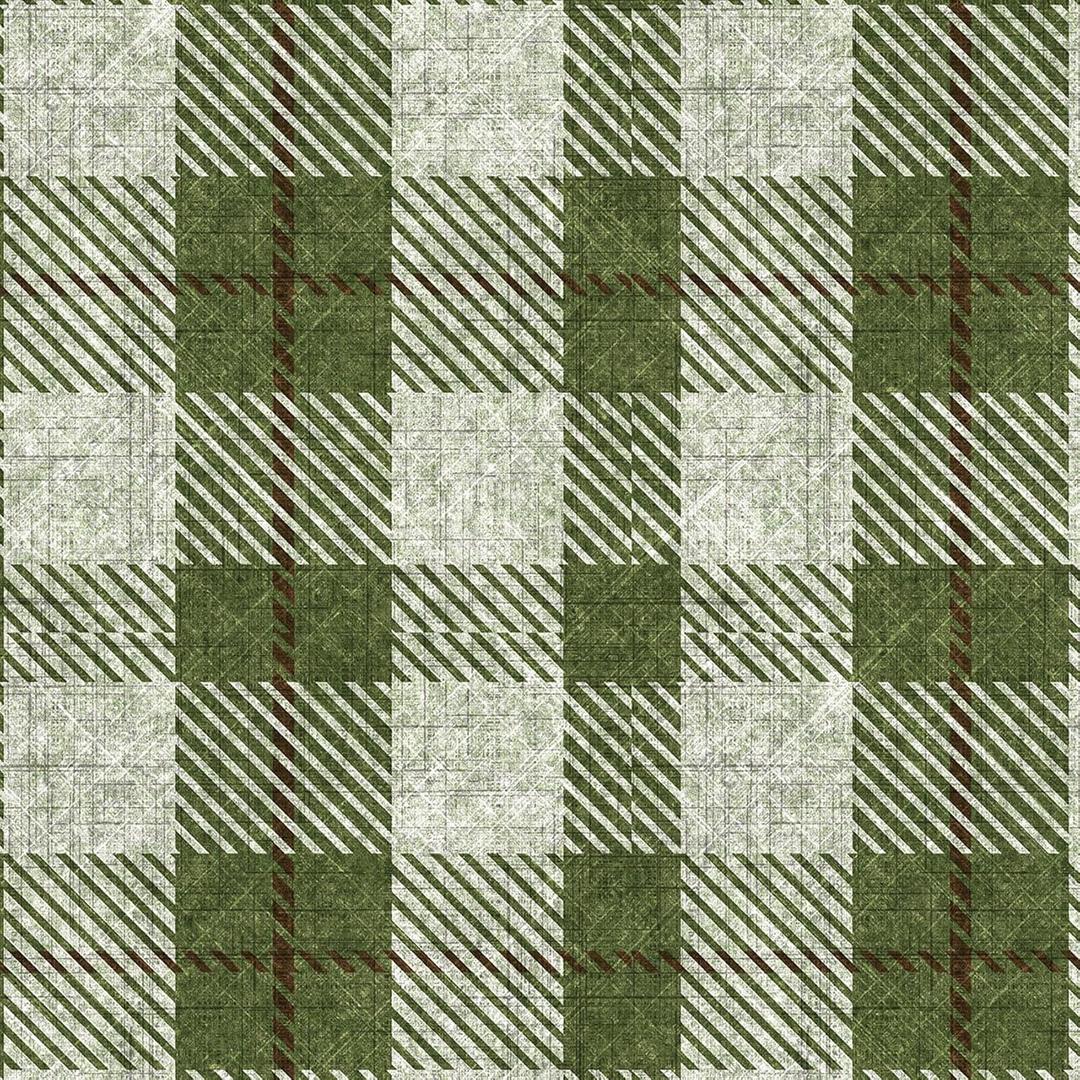Livelynine 17.5x276" Green Plaid Peel and Stick Wallpaper Vintage Gingham Linen Plaid Vinyl Wallpaper for Kitchen Bathroom Renter Friendly Sage Buffalo Check Contact Paper for Cabinets and Drawers