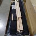 Novilla Queen Size Bed Frame, Queen Bed Frame with Headboard, Velvet Upholstered Pull-Point Wing Side Headboard, No Box Spring Needed, Heavy Duty Feet, Easy Assembly, Black Velvet