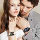 6 Pack Sport Bands Compatible with Apple Watch Bands 38mm 40mm 41mm 42mm 44mm 45mm 46mm 49mm for Women Men, Soft Wristband Silicone Sport Strap for iWatch Bands Series 11 10 9 8 7 6 5 4 3 2 1 Ultra SE (Black/ Starlight/ Pink Sand/ Milk Tea/ Smoke Violet/ Succulent)