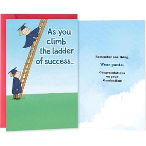 2 x Funny Graduation Card for Him Her,2026 High School & College Graduation Gifts Cards Decorations for Girls Boys Daughter Son Women Men Family Friend