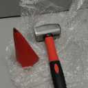 3.5 lb Felled Manual Log Splitter Wedge with 2.5 lb Hammer Diamond Wedge 4 Direction Splitting Wood Splitter for Tree Felling, Wood Chopping, Gardening, Camping, and Outdoors