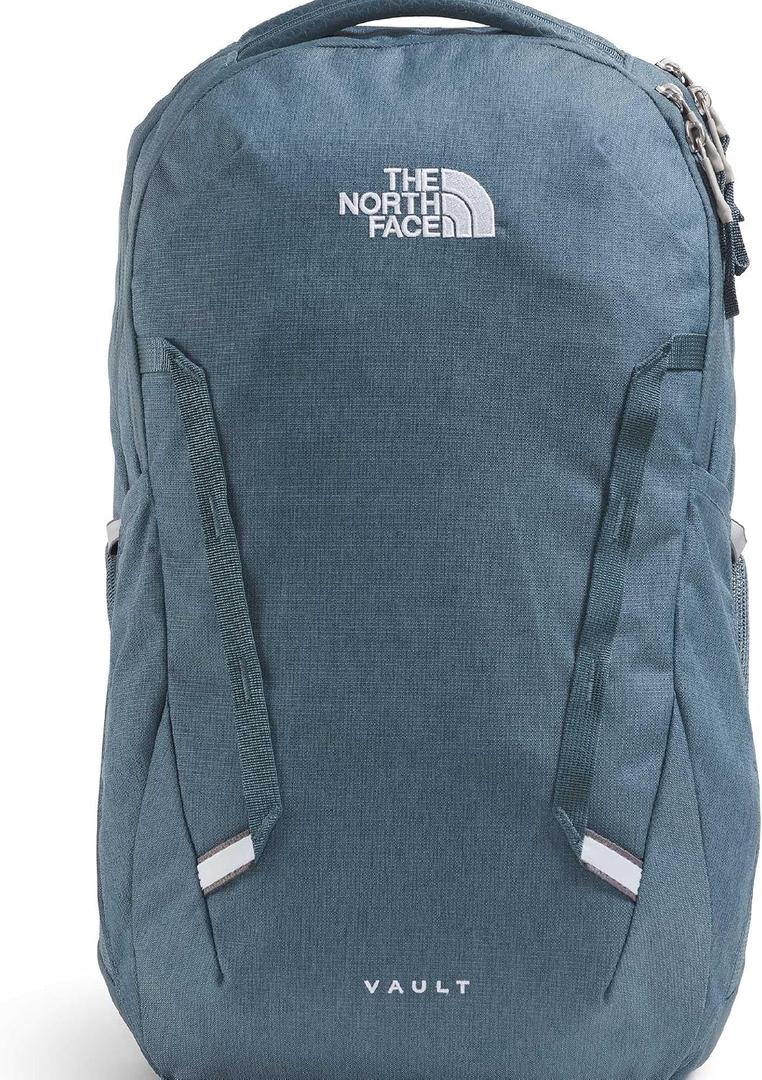 The North Face Women's Vault Everyday Laptop Backpack - Commuter Travel Bag, Water-Repellent, Spacious Main Compartment, Granite Grey Light Heather/Frost Grey, One Size