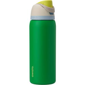 Owala FreeSip Insulated Stainless Steel Water Bottle with Straw, BPA-Free Sports Water Bottle, Great for Travel, 32 Oz, Putting Green