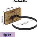 Set of 4 Basketball Holder Wall Mount - Basketball Wall Mount & Football Stand, Multi-Purpose Ball Holder for Bedroom/Living Room Sports Gear Storage, Basketball Stand for Home Room Decor (Charcoal Brown - 4-Packs)